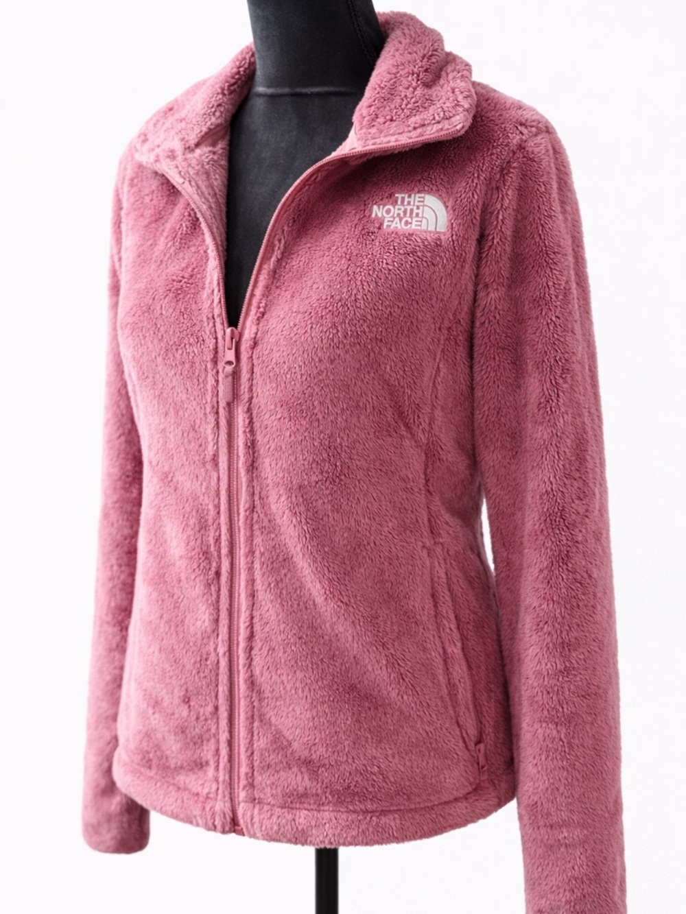 The North Face Pink Fleece Jacket Women’s Small Cozy Full Zip Osito Style - Picture 4 of 9